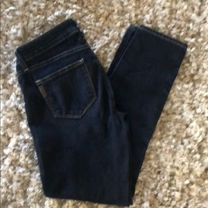 Size 26 Paige Kyle Crop Dark Blue Jeans